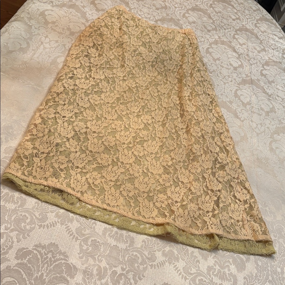 Free People One Solene lace high low skirt sz.M - Picture 13 of 16